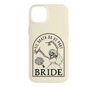 Bride Groom Til Death Do Us Part Skeleton Halloween Matching Case for iPhone 14 Plus