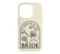 Bride Groom Til Death Do Us Part Skeleton Halloween Matching Case for iPhone 14 Pro