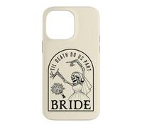Bride Groom Til Death Do Us Part Skeleton Halloween Matching Case for iPhone 14 Pro Max
