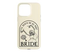 Bride Groom Til Death Do Us Part Skeleton Halloween Matching Case for iPhone 15 Pro Max
