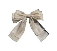 Bride Hairpin With Pearls Bowknot For Girls Balletcore Ribbon Bow For Pageant Prom Princess Hair Accessories Stage Props