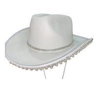 Bride Hat Bride Cowboy Hat Disco Cowboy Cowgirl Bachelorette Party Fedoras Bridal Party Cowgirl Bachelorette