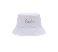Bride Hat White Simplicity Hat Single Party Gift Bucket Hat, White, One Size