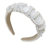 BRIDE Letter White Pearl Crowns For Woman Elegant Bridal Crown Girl Princess Wedding Party