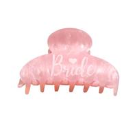 Bride Lettering Print Hair Claw Clip For Bride Wedding Party Accessories Strong Grip Spring Hair Claw For Formal Event