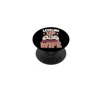 Bride Leveling Up To Wife Wedding Future Mrs Gamer Gift PopSockets Adhesive PopGrip