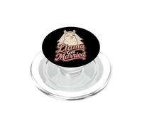 Bride Llama Get Married Funny Wedding Future Mrs Gift PopSockets PopGrip for MagSafe