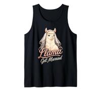 Bride Llama Get Married Funny Wedding Future Mrs Gift Tank Top
