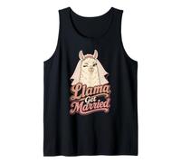 Bride Llama Get Married Funny Wedding Future Mrs Gift Tank Top