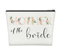 Bride Makeup Bag - Homiladi Elegant Cosmetic Organizer with Toiletry Pouch | Wedding Gift Box, Mother of The Bride & Mother in Law | Bridal Party Travel Accessories for Engagement