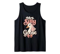 Bride Mrs Silly Goose Funny Wedding Bridal Party Gift Tank Top