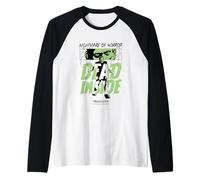 Bride of Frankenstein Dead Inside Horror Raglan Baseball Tee