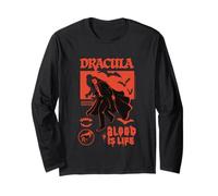 Bride of Frankenstein Dracula Blood is Life Long Sleeve T-Shirt