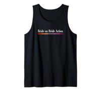 Bride on Bride Action Gay Pride, Funny Hitched 2025 Lesbian Tank Top