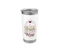 Bride On Cloud Wine Bachelorette Party Wine Lover Stainless Steel Insulated Tumbler