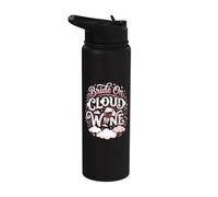 Bride On Cloud Wine Bachelorette Party Wine Lover Stainless Steel Insulated Water Bottle