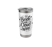 Bride On Cloud Wine Bride Funny Wine Bachelorette Party Stainless Steel Insulated Tumbler