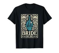 Bride Or Die Retro Halloween Bachelorette Matching Hen Do T-Shirt