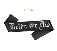 Bride or Die Sash,Till Death Do Us Party,Funny Bachelorette Bridal Shower Hen Engagement Decors Bridal Shower Decorations
