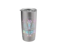 Bride Or Die Tie Dye Gothic Bachelorette Matching Stainless Steel Insulated Tumbler