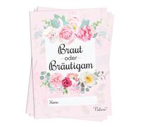 Bride or Groom Wedding Game Questions about Bride and Groom 50pcs. DIN A5