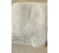 Bride Pearl Veil Woman Ivory White Wedding Accessories 1.5m Wide One Floor Cathedral-off-white-200cm