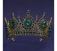 Bride Rhinestone Crown Wedding Tiara Hair Accessories Women Bridal Party Pageant Birthday Headpiece EN8 One size