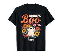 Bride’s Boo Crew Cute Halloween Ghost Floral Funny Costume T-Shirt