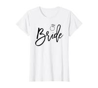 Bride Script Diamond Ring Graphics Wedding T-Shirt
