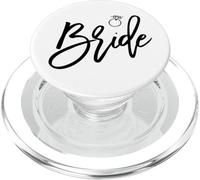 Bride Script Ring Design Bachelorette Party PopSockets PopGrip for MagSafe