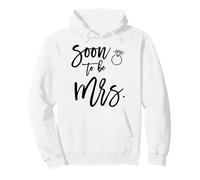 Bride Soon To Be Mrs Minimal Wedding Pullover Hoodie