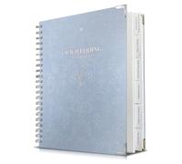 Bride Squad Blue and White Linen Wedding Planner Book