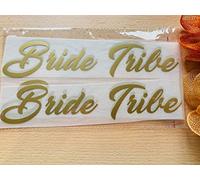 Bride Squad, Bridesmaid, The Bride, Team Bride Iron On T-Shirts Transfer Vinyl Wedding Party, Hen Do Party Gift Ideas Gold Vinyl (5 Bride Tribe)