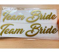 Bride Squad, Bridesmaid, The Bride, Team Bride Iron On T-Shirts Transfer Vinyl Wedding Party, Hen Do Party Gift Ideas Gold Vinyl (5 Bride Squad)