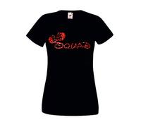 Bride Squad Tshirt - Minnie Mouse Ears Bride T Shirt - Disney Inspired - Hen Party - Hen Weekend Hen do T-Shirt Red Glitter Size S - XXL (Large, Black)