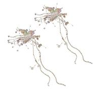 Bride Tear Tassels Hair Duckbill Clip For Bride Butterfly Hair Barrettes Lovely Strong Holder Hairpin Accessories