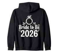 Bride To Be 2026 Engaged Future Mrs Wedding Zip Hoodie