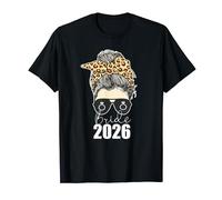 Bride to Be 2026 Messy Bun Engagement Cheetah T-Shirt