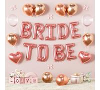Bride To Be Balloons Bachelorette Rose Gold Pink
