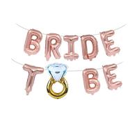 Bride To Be Balloons, Miss To Mrs Balloons, 16” Bridal Shower Balloon, Backdrop Photo Props, Wedding Decorations. (Bride to Be Rose Gold)