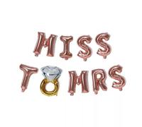 Bride To Be Balloons, Miss To Mrs Balloons, 16” Bridal Shower Balloon, Backdrop Photo Props, Wedding Decorations. (Miss to Mrs Rose Gold)