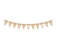 Bride to Be Banner - Hessian Wedding Decorations for Bachelorette Party & Bridal Shower 4.69 ft - Engagement Hanging Sign with Hessian Bunting - Burlap Hen Party/Do Supplies for Wedding Decor