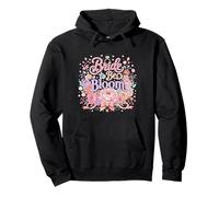 Bride to Be Bloom Floral Romance Design Pullover Hoodie