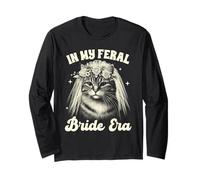 Bride To Be Cat Mom Cat Bridal Wedding In My Freal Bride Era Long Sleeve T-Shirt