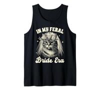 Bride To Be Cat Mom Cat Bridal Wedding In My Freal Bride Era Tank Top