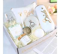 Bride To Be Gifts Box, Bridal Shower Bachelorette Gifts for Bride, Engagement Gifts for Her, Newly Engaged Wedding Fiance Gifts for Women, Bachelorette Party Favors Future Mrs Gifts Basket