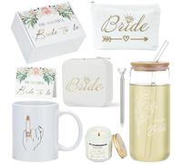 Bride To Be Gifts Box, Bridal Shower, Engagement Gifts For Her, Wedding Gifts For Bride, 12OZ Stainless Steel Cup, ceramic mug, butterfly hairpin, photo frame, most beautiful bride certificate