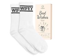 Bride to Be Gifts - Wifey Socks White Cotton Bride to Be Socks - Perfect Engagement Gifts & Wedding Accessories for Bridal Shower Gift
