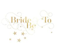 Bride To Be: Gold Beautiful Wedding Bridal Shower, Bachelorette Hen Party Message Book | Keepsake, Scrapbook Memorabilia For Friends & Family To Write ... A Border | 8.25 x 6 Inches Small: Volume 3