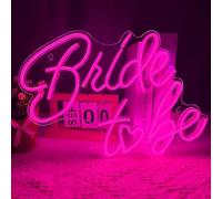 Bride to be Neon Sign, Pink LED Neon Light Signs for Bridal Shower Bachelorette Engagement Gifts Backdrop Wedding Party Decor
